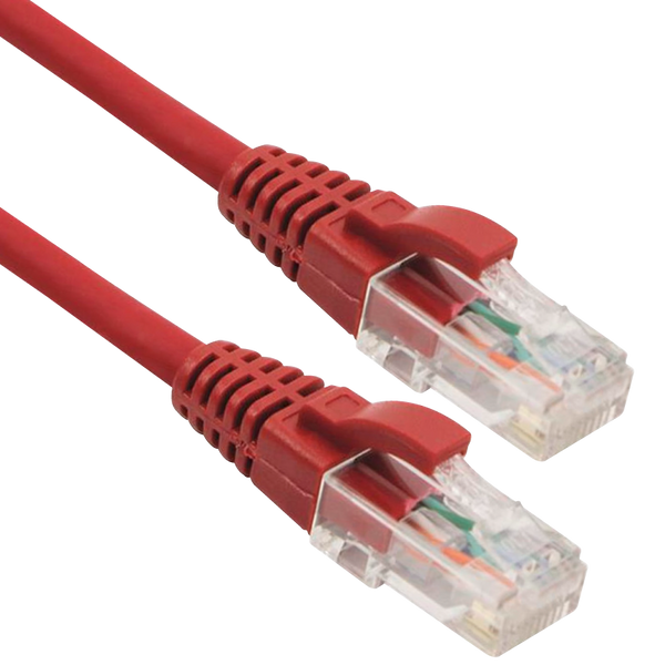 EXCEL® Category 6 Patch Lead U/UTP Unshielded LS0H Blade Booted 1m - Red [100-315]