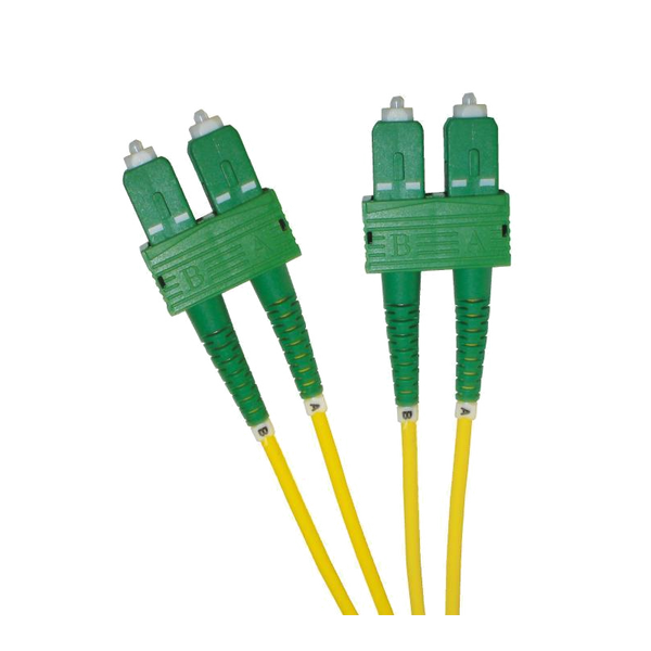 OS2 FO Patch Lead SC/APC-SC/APC 09/125 Duplex LS0H Yellow 5 M [201-005]