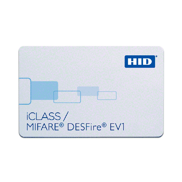 HID® iCLASS™ 32k (16k/16 + 16k/1) + DESFire™ Card [2424xK (EV1)]