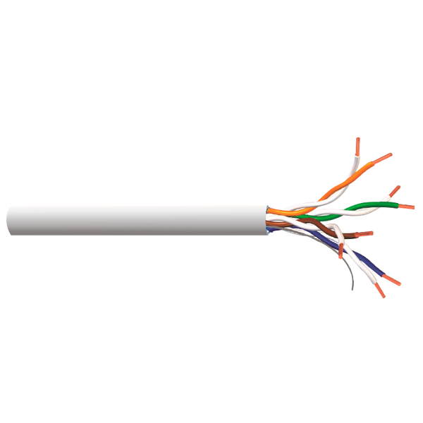 GeneralCable® JetLAN™ U/UTP Cat5e 4 Pairs PVC + PE (Fca) Cable - White [570D043BLP]