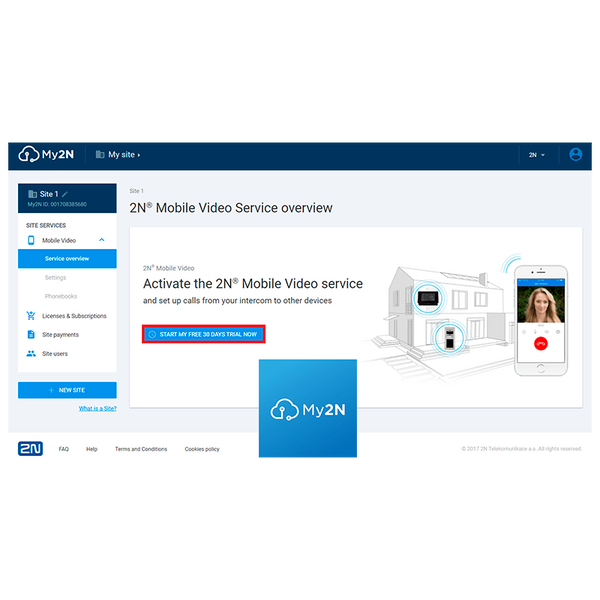 2N® Mobile Video License (per Device) - Monthly Fee [9137955]